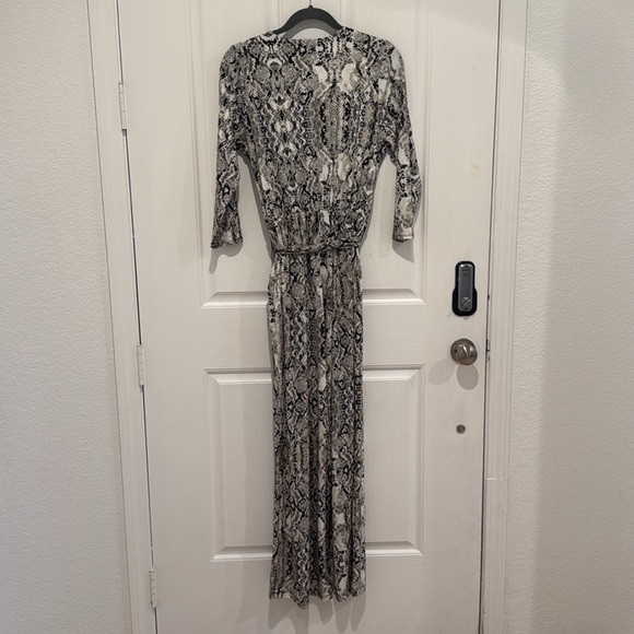 I.N.C. International Concept Size Animal-Print Surplice Jumpsuit - Picture 5 of 7